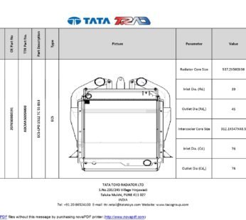ENGINE COOLING SYSTEM BUS-LPO 1512 TC BS3 ECS-LPO 1512 TC 55 BS3-2076 5000 0191 207650000191
