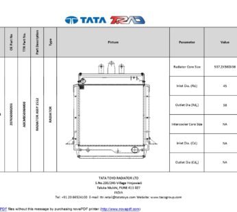 RADIATOR FOR BUS-LPO 1512 TC BS3 RADIATOR ASSY 207650000203