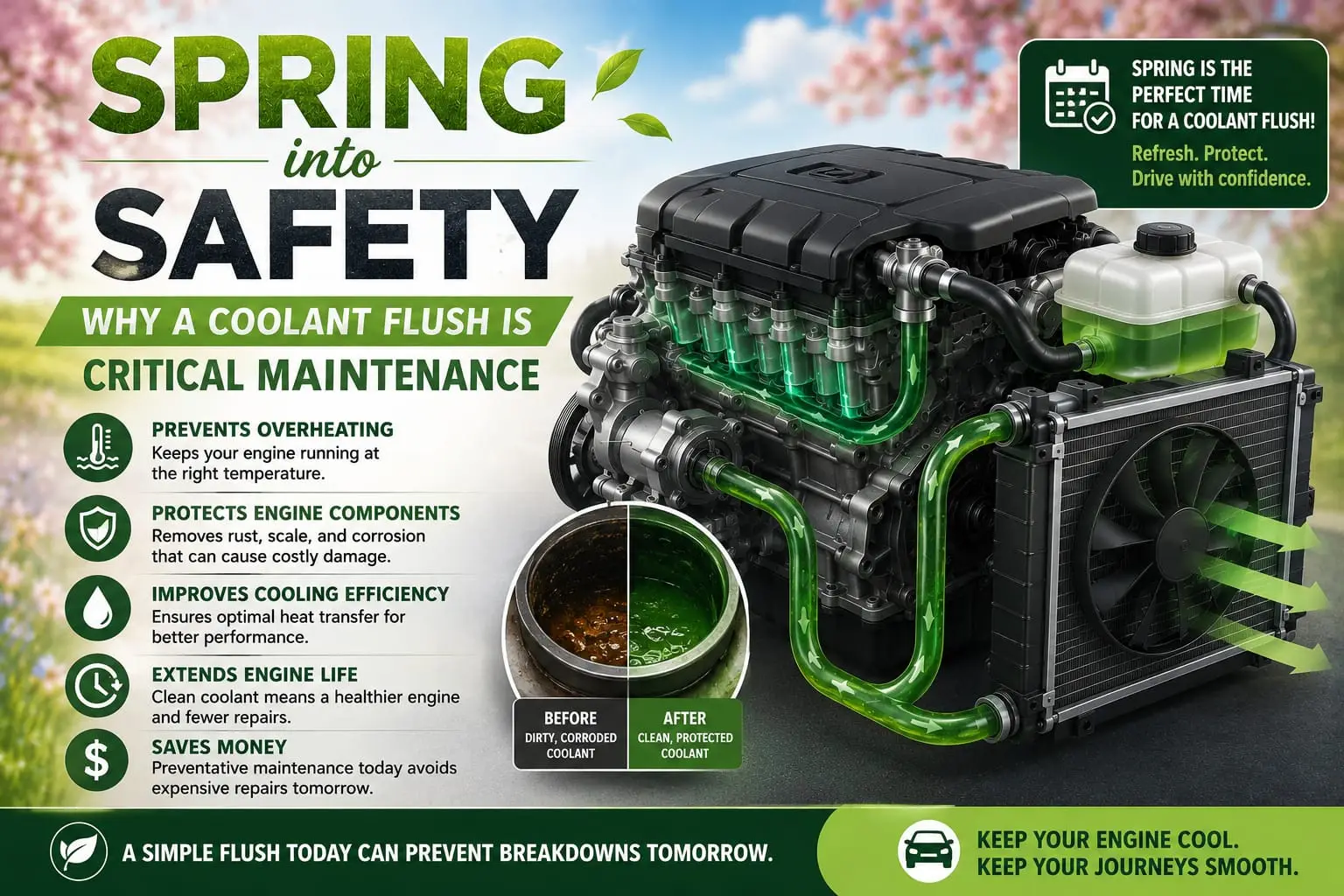 Spring Into Safety: Why a Coolant Flush is Critical Maintenance